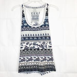 Clear Rock Paisley Print Scoop Neck Tank Size M